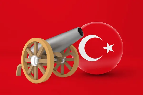 Ramadan Türkei Mit Kanonen — Stockfoto