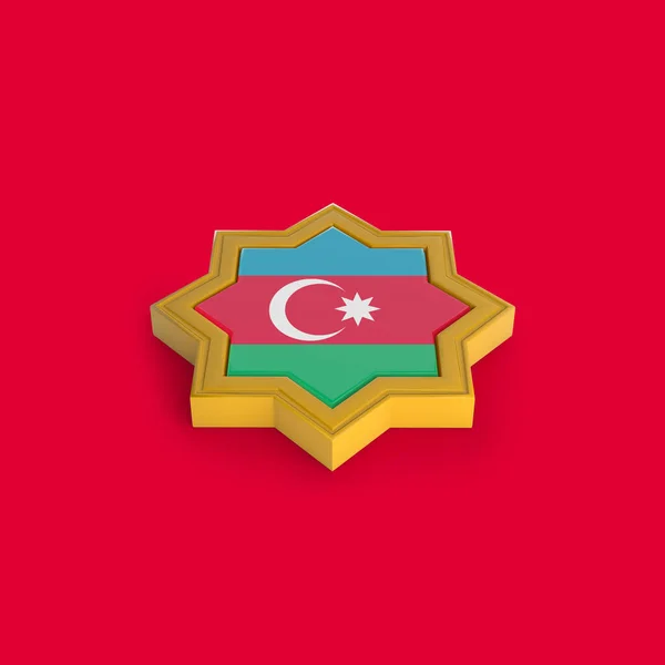 Ázerbájdžán Islamic Frame Rendering — Stock fotografie