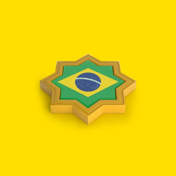 巴西伊斯兰框架3D渲染 — 图库照片