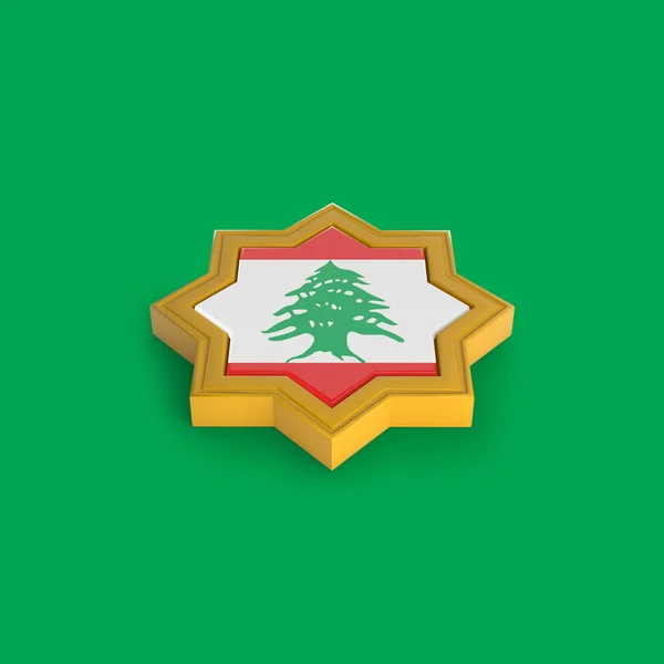 Libanon Islamic Frame Rendering — Stockfoto