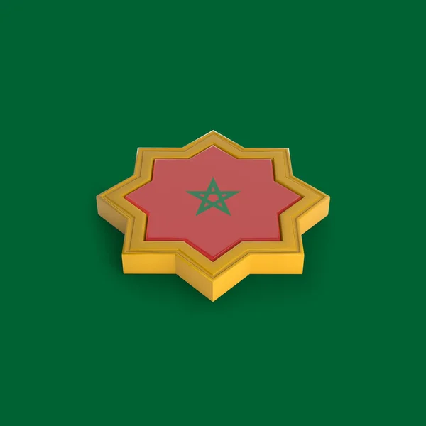 Marokkó Iszlám Keret Renderelés — Stock Fotó
