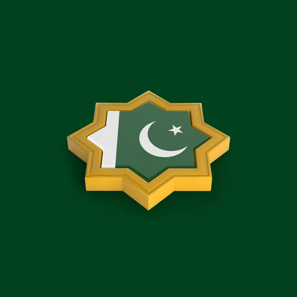 Pakisztáni Iszlám Keret Renderelés — Stock Fotó