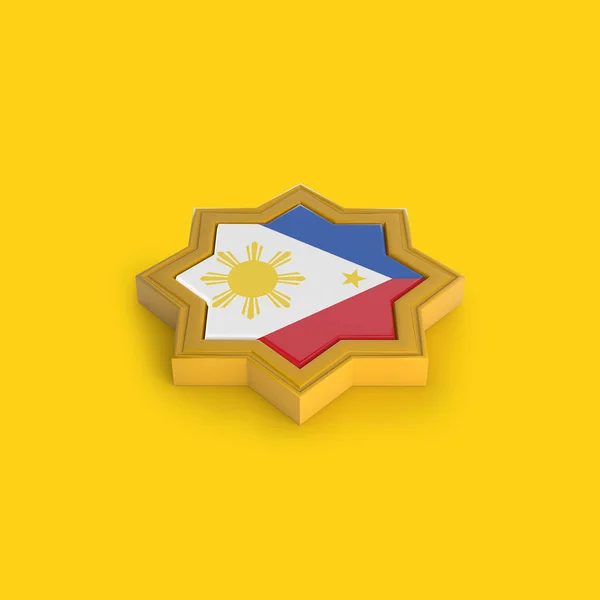 フィリピンイスラムフレーム3Dレンダリング — ストック写真