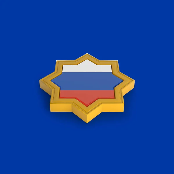 Rusya Slam Çerçevesi Bayrağı — Stok fotoğraf