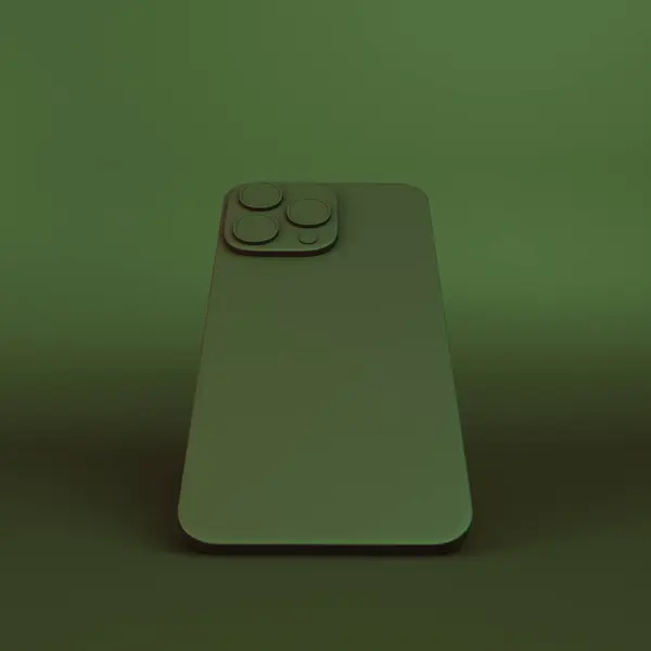 Clay Telefone Desenhos Animados Lado Trás — Fotografia de Stock