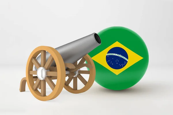 ラマダーン月ブラジルと大砲 — ストック写真