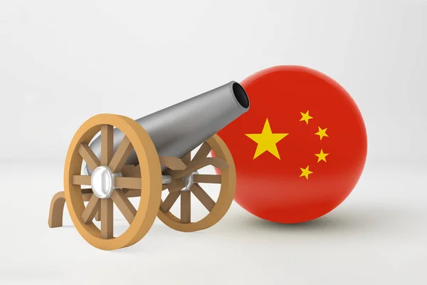 ラマダーンの中国と大砲 — ストック写真