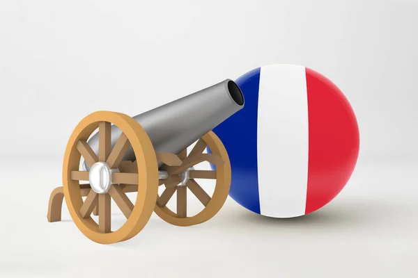 ラマダーンフランスと大砲 — ストック写真