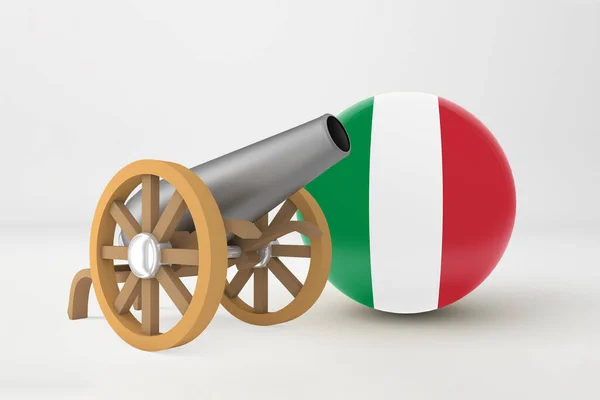 ラマダーン月イタリアと大砲 — ストック写真
