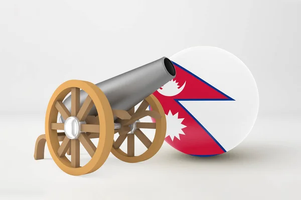 Ramadan Nepal Cannon — Zdjęcie stockowe