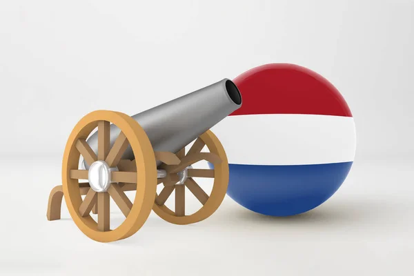 Ramadan Netherlands Cannon — Stock Photo, Image