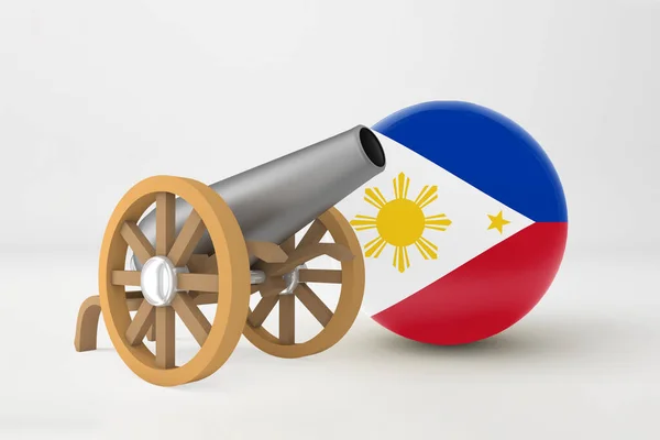 ラマダーンのフィリピンと大砲 — ストック写真