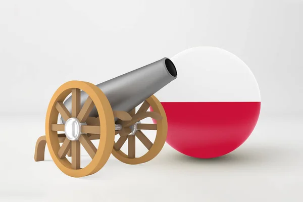 Ramadan Poland Cannon — Stock Photo, Image