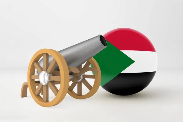 Ramadan Sudan Und Cannon — Stockfoto