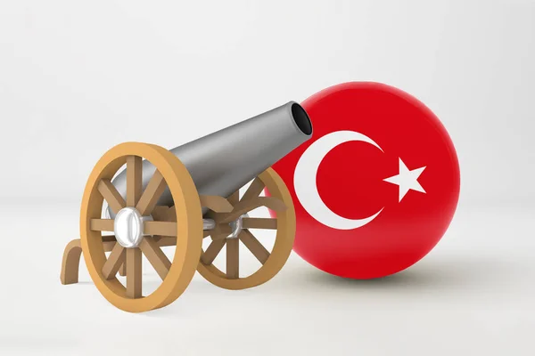 Ramadan Turkey Och Cannon — Stockfoto