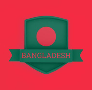 Kurdele Sancaklı Bangladeş Bayrağı