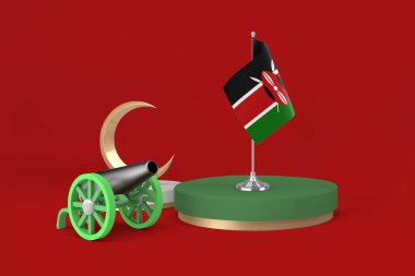 Ramazan Kenya topu ve Hilal 3D görüntüleme