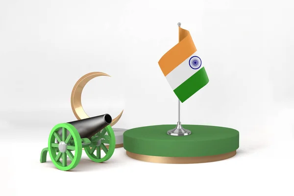 Ramadã Índia Cannon Rendering — Fotografia de Stock