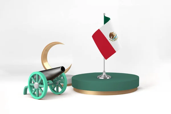 Ραμαζάνι Μεξικό Cannon Και Crescent — Φωτογραφία Αρχείου