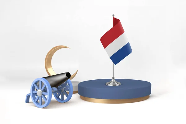 Ramadan Nederländerna Och Cannon — Stockfoto