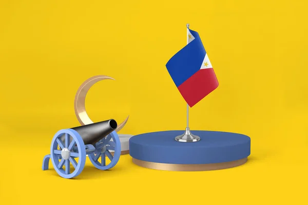 斋月菲律宾大炮和新月 — 图库照片