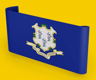 Connecticut Bayrak Kurdelesi Bayrağı