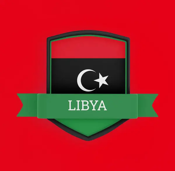Прапор Лівії Прапором — стокове фото