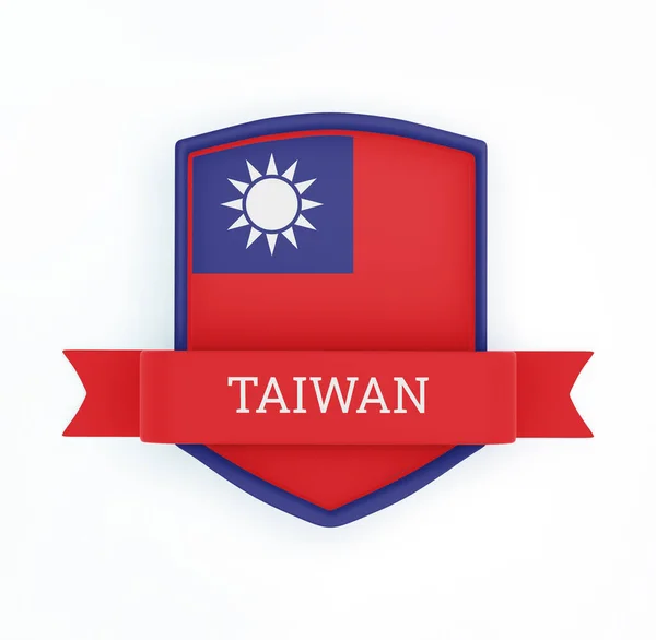 Sancaklı Tayvan Bayrağı — Stok fotoğraf