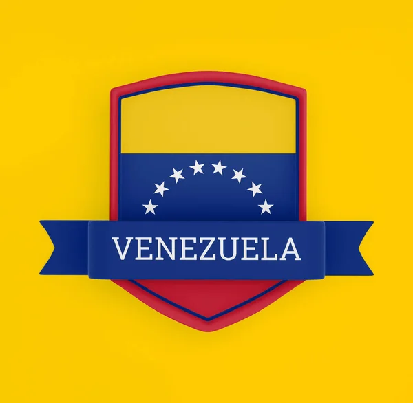 Σημαία Βενεζουέλας Πανό — Φωτογραφία Αρχείου