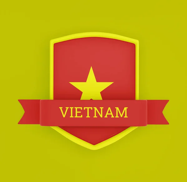 Sancaklı Vietnam Bayrağı — Stok fotoğraf