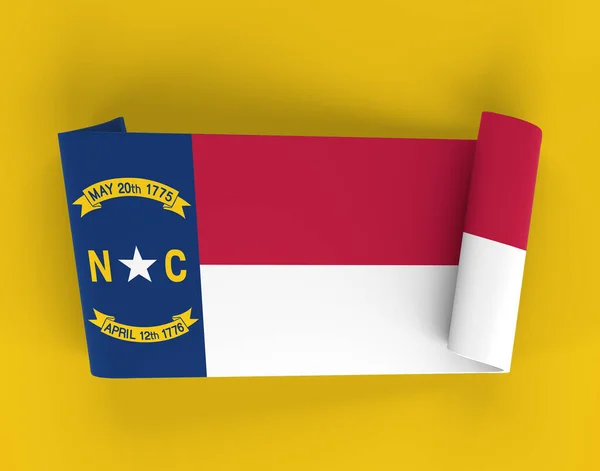 Banner Cinta Carolina Del Norte — Foto de Stock