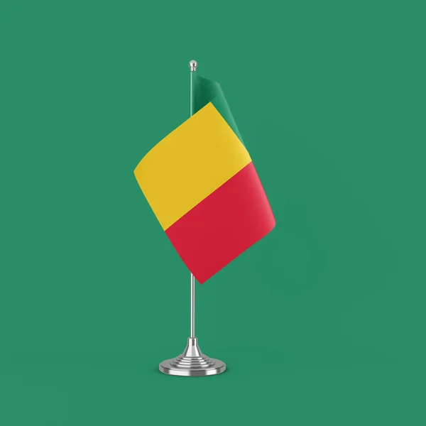 Vlag Met Benin Vlag — Stockfoto