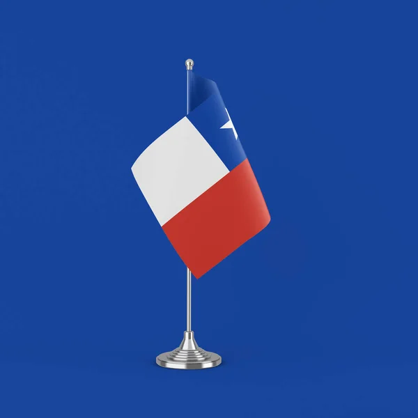 Flagga För Tabell Över Chile — Stockfoto