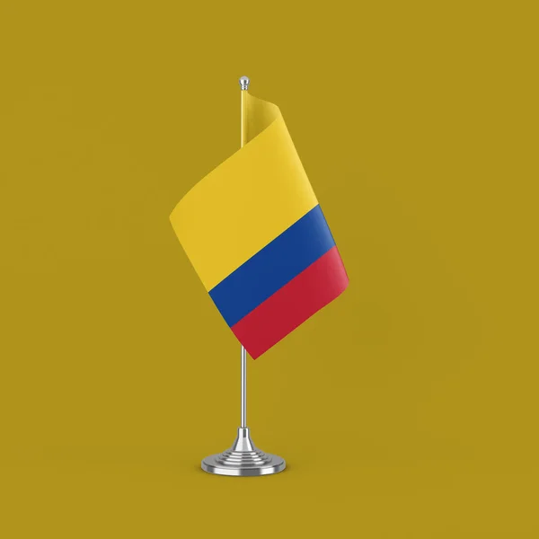 Kolumbien Flagge Tischfahne — Stockfoto