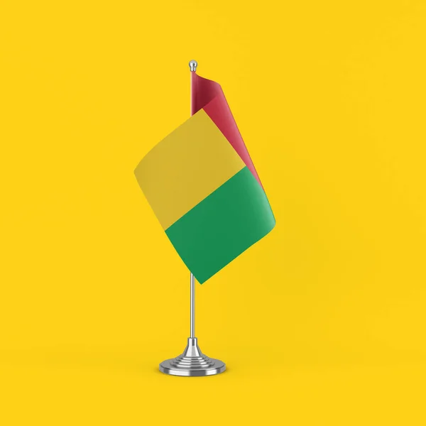 Bissau Guinea Iroda Zászlója — Stock Fotó