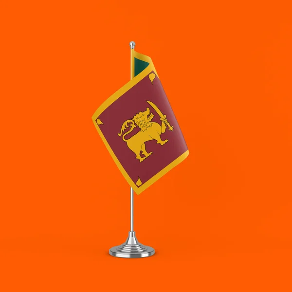 Bandeira Mesa Escritório Sri Lanka — Fotografia de Stock