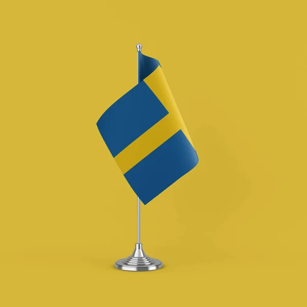 Schweden Bürotischfahne — Stockfoto