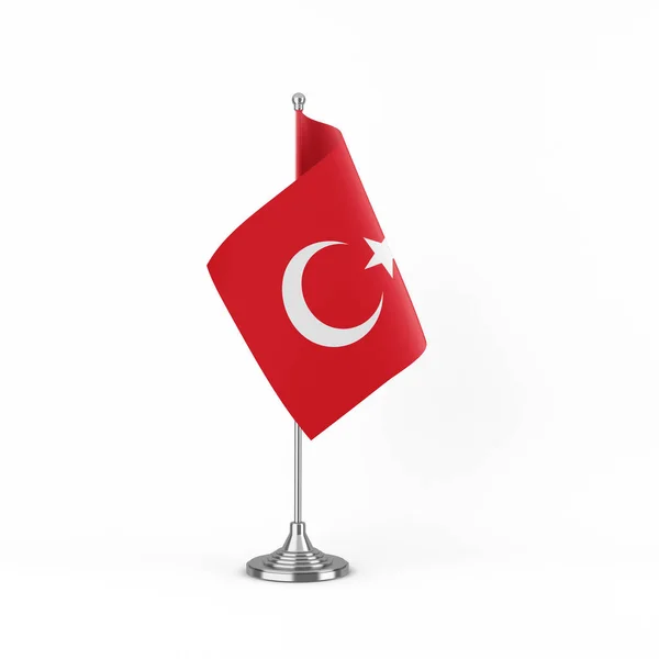 Σημαία Επιτραπέζιου Γραφείου Τουρκίας — Φωτογραφία Αρχείου