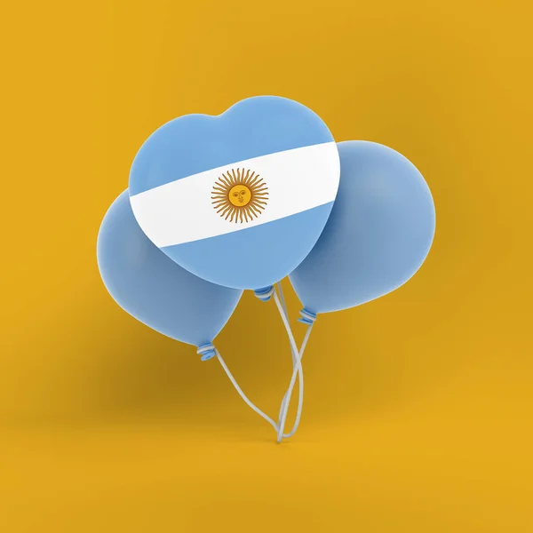Argentinische Luftballons Setzen Feier Gang — Stockfoto