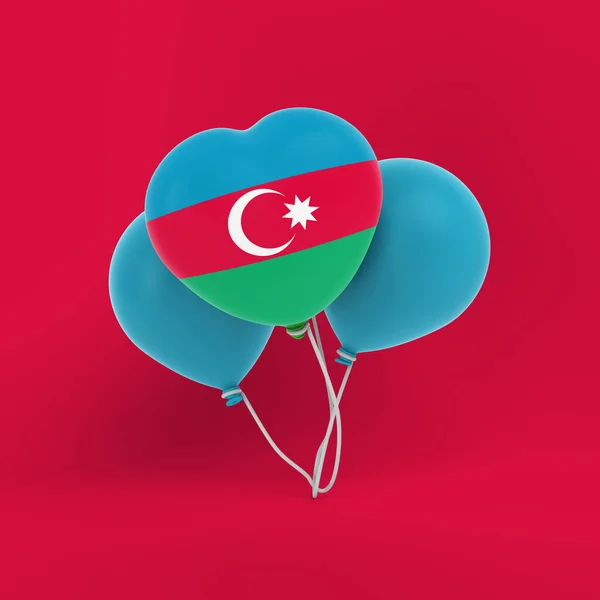 Azerbajdzjan Ballonger Ställ Firande — Stockfoto