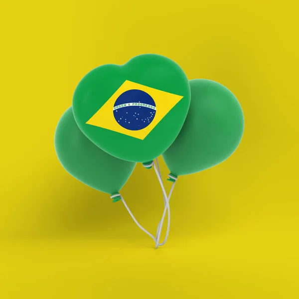 Brazilië Ballonnen Set Viering — Stockfoto