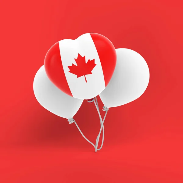 Kanada Luftballons Setzen Feier Fest — Stockfoto