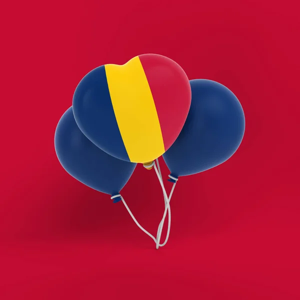乍得气球设定庆祝活动 — 图库照片