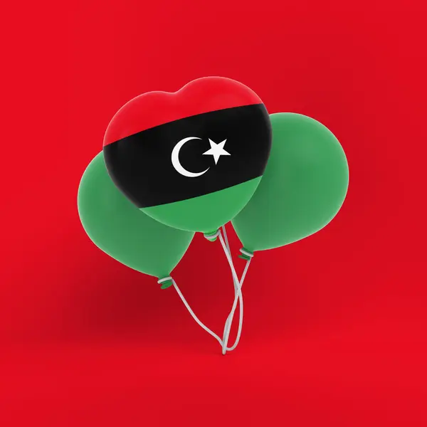 Libyen Ballonger Sätta Fest — Stockfoto