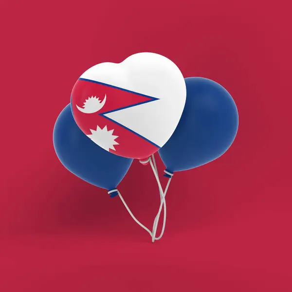 Nepal Balony Zestaw Uroczystości — Zdjęcie stockowe