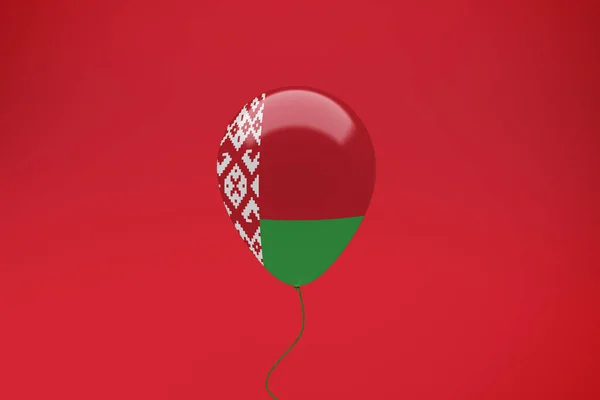 Fehéroroszország Zászló Léggömb Ünneplés — Stock Fotó