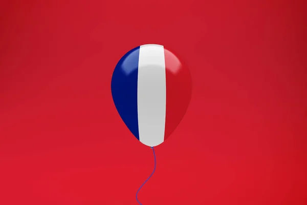 Frankrike Flaggballong Firande — Stockfoto