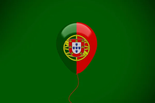Portugal Vlag Ballon Feest — Stockfoto
