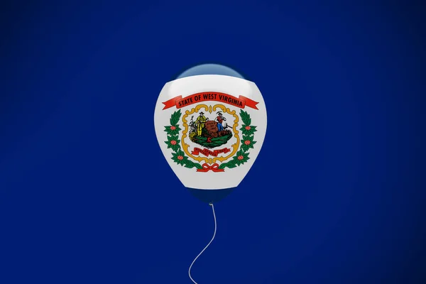 西弗吉尼亚旗气球 — 图库照片