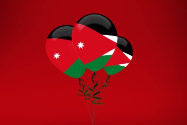 Jordan Bayraklı Balonlar Seti